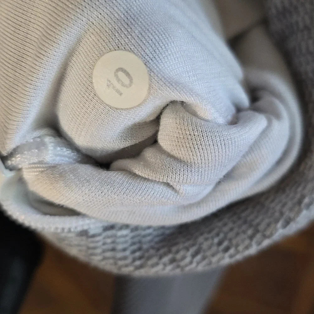 Lululemon Gray Striped Quarter-Zip Pullover